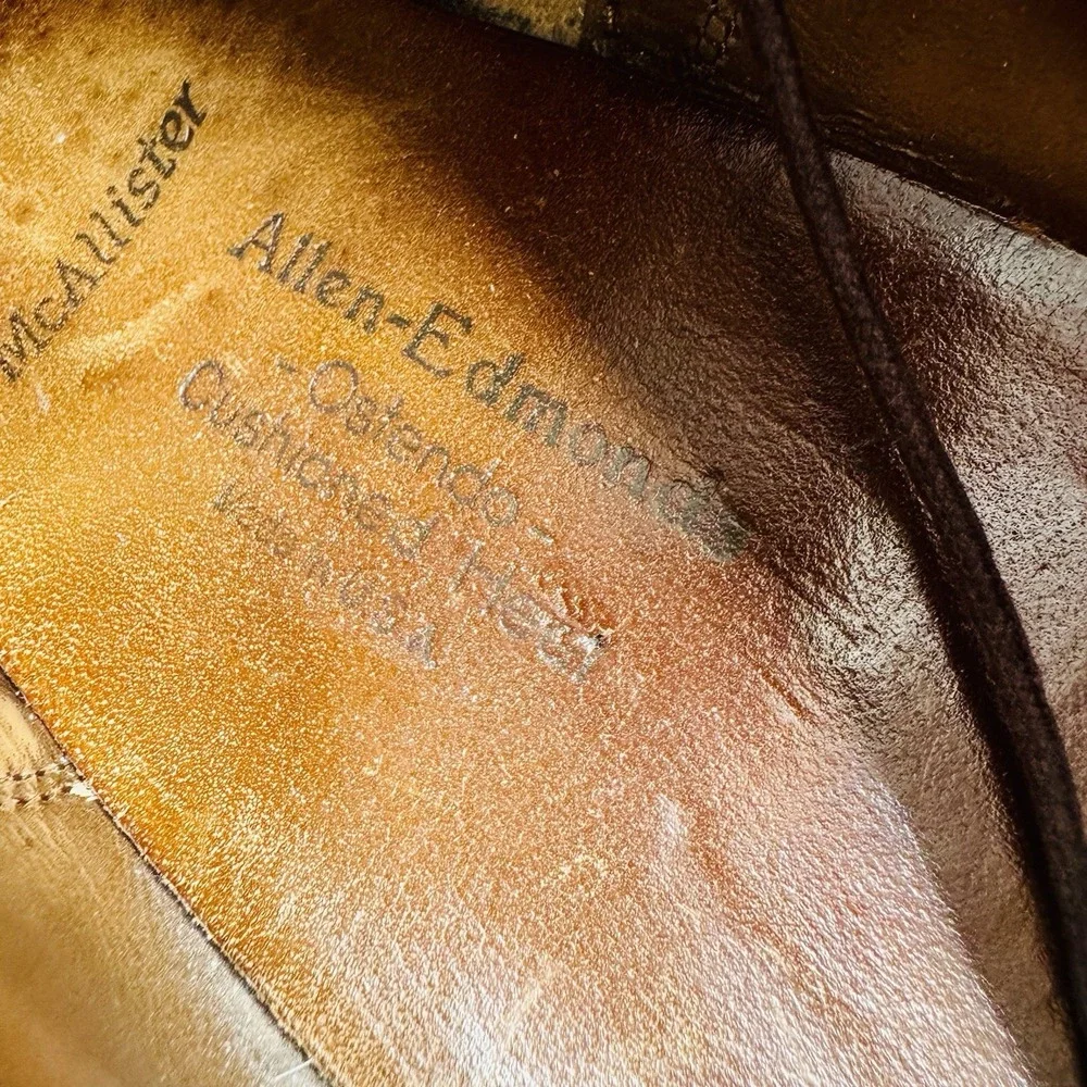 Allen Edmonds‎ McAllister Wingtip Oxfords Men's 11.5 C Port Washington Brown